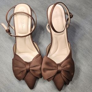 Wild Diva Brown Bow Women's Shoes Size 7